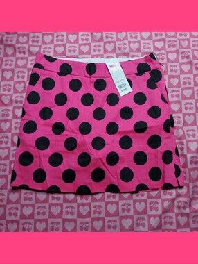Y2K Hot pink & black polka dot Skirt Haute Shot Golf